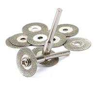10Pcs 16mm 0.6 "Diamant Découpe Blade Roue Disc Rotary Tool pour Dremel