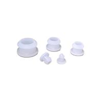 10pcs 2,5 mm à 50,6 mm en Caoutchouc de Silicone Snap-On Trou Bouchon d'obturation Bouchons d'extrémité Bouchon de Joint (Couleur : G2, Taille : A-27mm)(Transparent,A 2.5mm(Solid))
