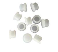 10pcs 2,5 mm à 50,6 mm en Caoutchouc de Silicone Snap-On Trou Bouchon d'obturation Bouchons d'extrémité Bouchon de Joint (Couleur : G2, Taille : A-27mm)(White,A 12.5mm)