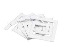 10Pcs 5x5CM DIY Waist Line Mirror Sticker Modern Acrylic Wall Stickers for Living Room Wallpaper Borders(Argent)