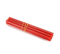 10pcs 7*150mm Bâtons de colle à chaud colle thermofusible coloré Adhésif chaud de fonte bâton adhésif de fonte chaude pour pistolet à colle 20W DIY Artisanat Réparations Rapides Petits Bricolages(Red)