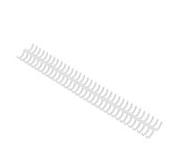 10pcs Bobines de Reliure 34 Trous épines de Reliure 15mm Bandes de Reliure Kit Bobines de Papeterie Résistant à L'usure pour la Fabrication de Cahiers de Documents(Blanc)