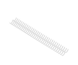 10pcs Bobines de Reliure 34 Trous épines de Reliure 15mm Bandes de Reliure Kit Bobines de Papeterie Résistant à L'usure pour la Fabrication de Cahiers de Documents(Blanc)