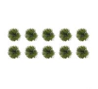 10pcs Buissons Artificiels Verts 3cm pour décor Extérieur 10pcs | Aspect réaliste, idéal porche allée, pour décor mariage pour fête, vert foncé, pour facile à installer