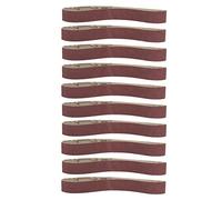 10pcs Ceinture Abrasive d'Alumine, Bande de Ponçage Courroies de Papier de Verre de Polissage de Meulage 533 * 30mm 400 600 800 1000 Grit)