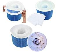 10PCS Chaussette Skimmer Piscine,Filtres en Tissu de Nylon,Piscine Filtres en Tissu,Skimmer de Surface pour Piscine
