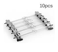 10Pcs Cintres Pantalon Clips Cintres en Métal pour Les Vêtements Rack