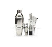 10pcs Cocktail Shaker Maker Set avec base en acrylique Mixer Martini Spirits Muddler_onaeatza98