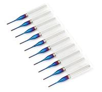 10pcs Cône Fraise en Carbure de Tungstène Bleu Enduit Fraises en Bout pour Machine de Gravure Carte de Circuit Imprimé SCM (0.8mm)