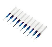 10pcs Cône Fraise en Carbure de Tungstène Bleu Enduit Fraises en Bout pour Machine de Gravure Carte de Circuit Imprimé SCM (0.5mm)