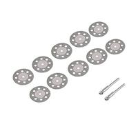 10Pcs Disque coupe diamant à 8 trous, 30mm avec 2 mandrins pour sculpture | Mini lames de scie circulaire diamant, Kit de disques de coupe circulaire grains 150 pour pierre bois de jade
