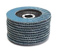 10PCS Disques Abrasifs 125mm 120 Grain Granulométrie Disque à Lamelle Ponçage Polissage Meule Outil Meuleuse