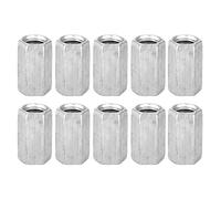 10Pcs Ecrou Long M8, Hexagonal Manchon de Entretoise M8 30mm en Acier au Carbone, Galvanisé Douille Filetée Fixations Filetées Rallonge tige filetée m8 (M8 x 20)