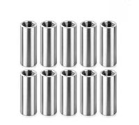 10PCS Ecrous Longs M6 x 30 mm, Écrous de Raccordement en Acier Galvanisé, Manchons Cylindriques Filetés pour Meubles, Machines et Assemblages, Accessoires de Fixation pour Bricolage et Construction