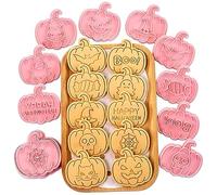 10Pcs emporte-pièces pour biscuits d'Halloween, set d'emporte-pièces 3D avec citrouille, chats noirs, fantômes, designs de chauve-souris, Halloween Cookie Cutter pour pâte à biscuits DIY