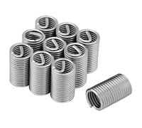 10Pcs Filets Rapportés Insert Fileté Metal Inserts de Réparation de Fil Métallique en 304 Acier Inoxydable avec Boîte M8x1.25x3D