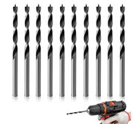 10PCS Forets à Bois Hélicoïdaux 4mm, Foret à Mèche à Bois En Acier Au Carbone Spiral Mèche à Bois Longue Extra Longue Avec Forme Hélicoïdale 1 Chanfrein pour Des Perçages Précis
