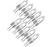 10pcs G4 12V 20W Ampoule halogène Ampoule halogène Lampe de table Applique en cristal Ampoule, blanc