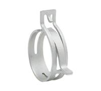 10Pcs Galvanized Hose Clamps for Fuel Line, Water Pipe, and Tube - Adjustable 7mm to 53mm Spring Clips(M44)