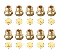 10Pcs Gicleur gaz Butane Universels 2×0.5mm,4×0.7mm,2×0.9mm,2×0.95mm | Gicleur Gaz de Ville, Gicleur Gaz Bouteille pour Plaque de Cuisson au Gaz Naturel GPL,Jets,Buses,Injecteurs