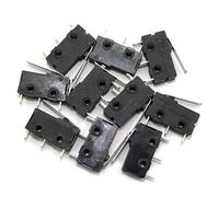 10pcs Interrupteur de fin de course micro 3Pin AC 125V / 250V 5A Bras Action de levier actionneur normalement ouvert/fermé Micro Switch KW12-B