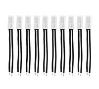 10Pcs KSD9700 Interrupteur de Contrôle 75℃/167℉ 250V 5A, Interrupteur Thermique, Température Normalement Ouvert Sonde en Plastique de Protecteur Thermique