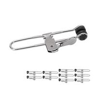 10pcs Levier en Acier Inoxydable Grille Clamping Tile Clips Firm Grip pour L'installation du Plafond