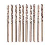 10pcs M35 cobalt Forets pour métal HSS 5mm Foret Hélicoïdal, Forets métalliques à usage intensif pour le perçage dans l'inox acier inoxydable, fer et autres métaux