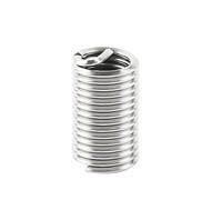 10pcs M8 x 1.25 x 2.5D Insert Filetée Interne, Filet Helicoïdal en Acier Inoxydable 304, Filetage Femelle, Diamètre Intérieur 8mm, Pas 1.25mm, Longueur 20mm