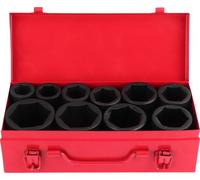 10pcs Metric Deep Impact Socket 3/4in-drive 6-points-portable auto tool set 22-50 mm