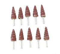 10PCS Meules À Lamelles 6MM Pour Métal Et pour bois 10PCS Meules(15mm) | 10 , 80#, queue 6mm, pour idéal métal et pour bois, finition lisse