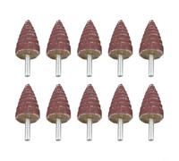 10PCS Meules À Lamelles 6MM Pour Métal Et pour bois 10PCS Meules(25mm) | 10 , 80#, queue 6mm, pour idéal métal et pour bois, finition lisse