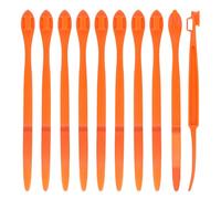 10pcs Outil Éplucheur d'Orange, Coupe-Écorce Dentelée à Long Manche Prise Facile Légumes en Plastique Trancheuse de Citron Ouvre-Fruits Dissolvant Gadget de Cuisine Outils de Chef