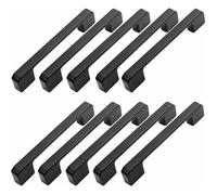 10pcs Poignée Meuble Entraxe 160mm-Poignée Porte Cuisine Noire Poignee Barre Meuble Poignee De Cuisine Noire 160mm