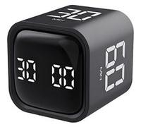 10pcs Pomodoro Minuteur de productivité avec alerte sonore et vibratoire réglable, Compte à rebours idéal pour travail ADHD Étudier et Fitness - 5/10/30/60 minutes - Noir Noir G