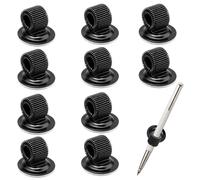 10PCS Porte-stylos auto-adhésifs, Porte Stylo Infirmiere Métal Avec Attache Stylo À Ressort Réglable Pour Bureau Écran Tableau Blanc Réfrigérateur Organisation Stylos Et Marqueurs Pratique
