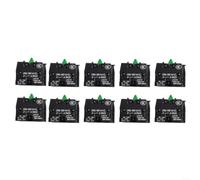 10PCS Push Button Switch 10A 600V NO ZB2-BE101C | Normally open pour contact, 10A current rating, 600V voltage, stable electrical transmission, pack of 10