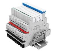 (10pcs) ReleyWell 24V Relais Din Rail ; Silm, Solenoid Power Relay pour PLC, HF41F/24-ZS 5 Pin SPDT avec Push in Socle, 24 Bobine dc/ac, Relais électromagnétique, Max 6A 250VAC