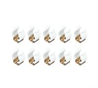 10pcs Spring Terry Clips Steel Open Tool Holder Stainless Steel Spring Clips 10pcs for Pipe Clamp Tool Clips 10pcs for Garage Storage Open Type Spring Clips 10pcs Steel Broom Holder Rubber Lined(15mm)