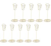 10pcs support de carte de table réutilisable en métal -fer -displip