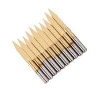10Pcs Ti Forage Fraise Coupe - Fabrication Cnc Précise - Diamètre de La Tige: 3.175mm / 0.125" - Pour Fraiseuse 1.0-3.0mm