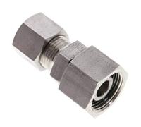 10S & 14S Raccord à compression droit en acier inoxydable avec pivot 400 bar Joint torique FKM Cône d'etancheite ISO 8434-1
