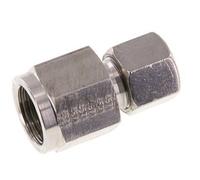 10S & G1/2'' Raccord droit coupant en acier inoxydable avec filetage femelle pour manomètres 630 bar ISO 8434-1