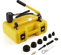 10t Hydraulique Poinçonneuse Cylindre Efficace Pompe Hydraulique Set 6 Poinçons - Kit de poinçonnage hydraulique haute performance d'une capacité de 10 tonnes incluant 6 inserts de poinçonnage