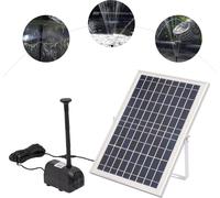 10W 1000L/H Fontaine solaire Pompe à eau pour bassin Pompe à eau pour bassin de jardin Fontaine avec module solaire