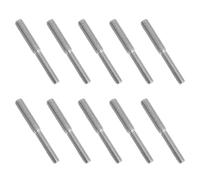 10x 80mm goujon à double tête boulon 304 en acier inoxydable réducteur de vis adaptateur (M8 à M10) pour fixation de colonne structurelle