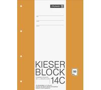 10X BRUNNEN 1042924 Block A4 Kieserblock unliniert 50Bl