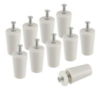 10x Butées de Volet Roulant 40mm Blancs, Protection des Lamelles de Fenêtres, Arrêts de Rouleau avec vis et Rondelle (40mm, Pièce,