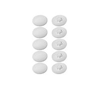 10x Cache vis plastique Torx T10 12mm blanc capuchon plat protection