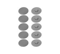 10x Cache vis plastique Torx T20 12mm gris capuchon plat protection
